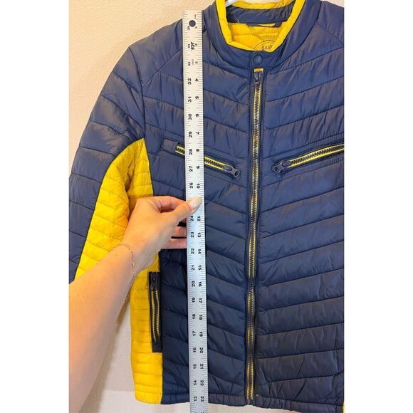 Save The Duck Colorblock Lightweight Insulated Puffer Youth Jacket Coat Size 14 - Picture 11 of 14